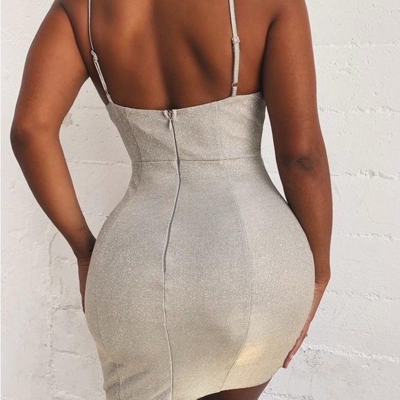 Tiger mist silver bodycon dress 
Size: XS - Picture 2 of 6